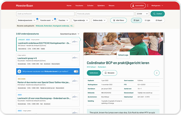 MeesterBaan vacature screenshot